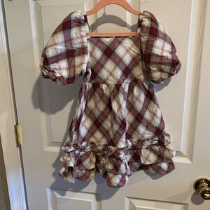 Gymboree Red and White Plaid Dress